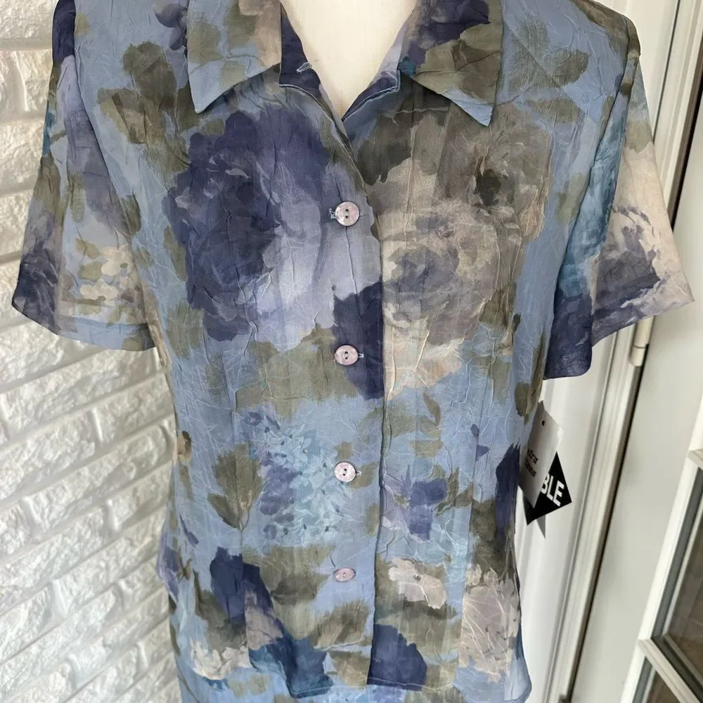 Blue Floral Dress - Picture 4 of 7